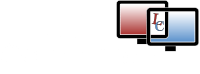 Likan Computers logo, white